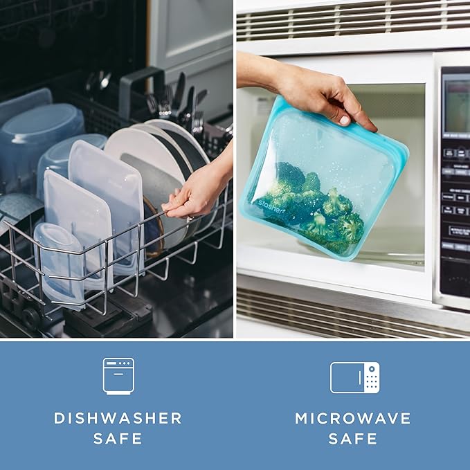Stasher Premium Silicone Reusable Food Storage Bowl, Sous Vide, Dishwasher - Image 7