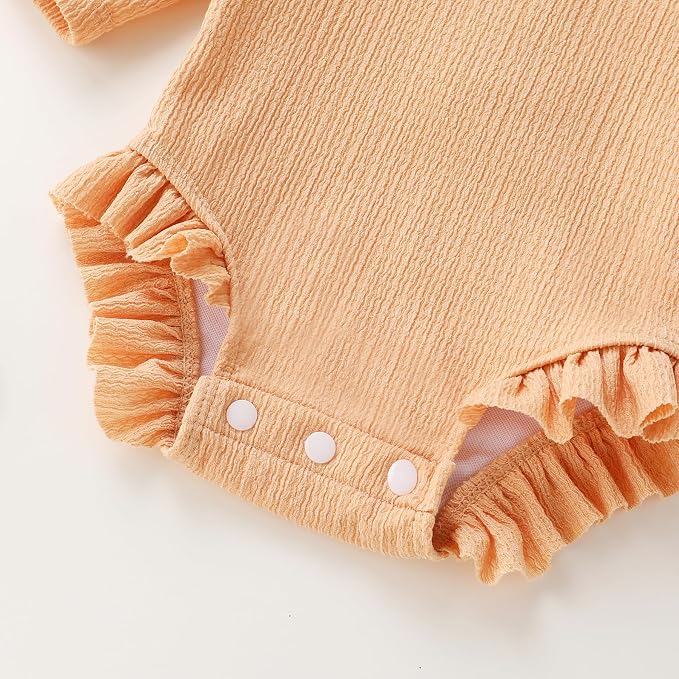YOUNGER TREE Infant Baby Girls Swimsuit Long Sleeve Swimsuits One Piece - Image 5