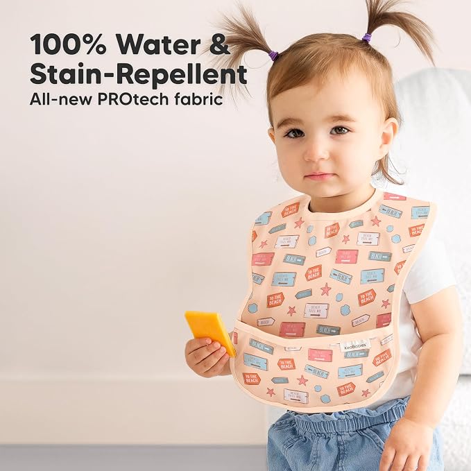 3-Pack Waterproof Baby Bibs for Eating - Image 2