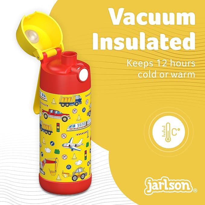 Jarlson® Mali Children's Water Bottle, Thermal Stainless Steel Water Bottle - Image 2