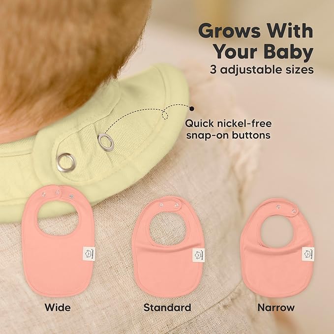 8-Pack Organic Baby Bibs for Boys, Girls - Image 4