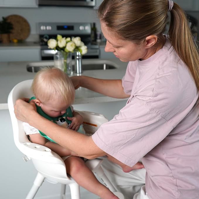 Silicone Baby Bibs Unisex, Self-Feeding, Catch-all Large Pocket, 6-48 months - Image 5
