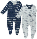 HonestBaby Baby Sleep N' Play One-Piece Zip-Front Footed Organic Cotton Pajama by HonestBaby