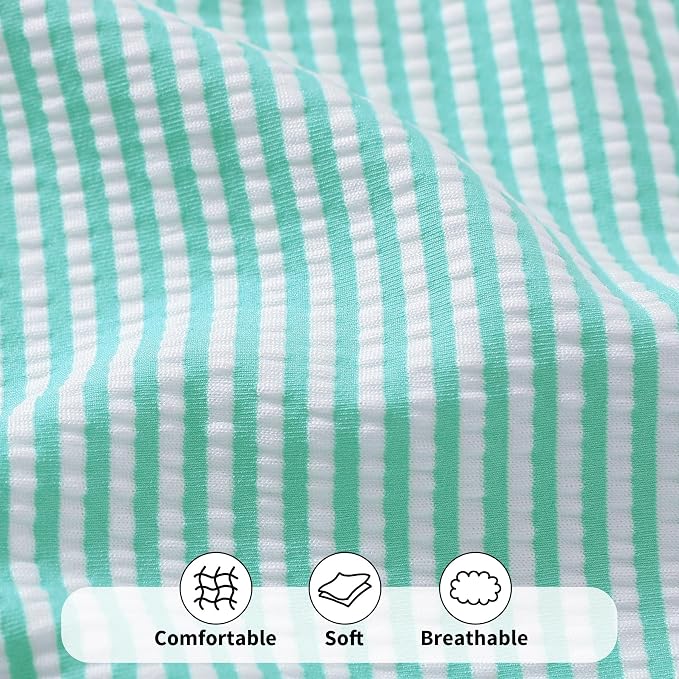 Happy Town Toddler Swimsuit Girl Solid Color Stripe One-Piece Baby Bathing Suits - Image 6