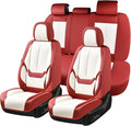 Coverado Car Seat Covers Full Set, Car Seat Protector Waterproof, Nappa Leather by COVERADOAUTO