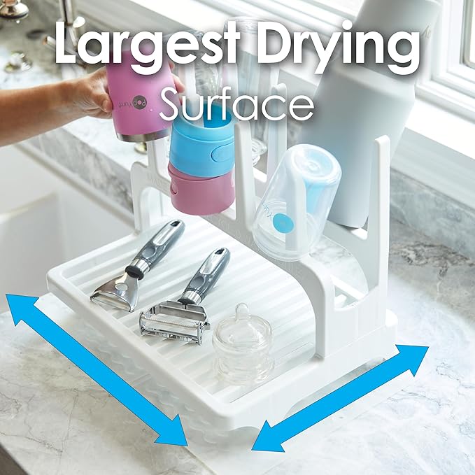 PopYum Glacier White Space Saving Drying Rack from 100% Recycled Bottles - Image 5