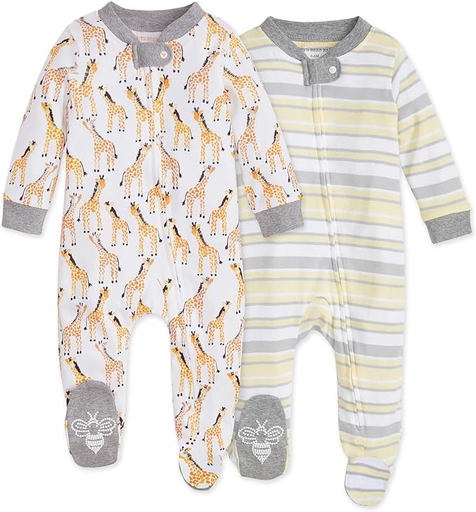 Burt’s Bees Baby Boys' One-Piece Sleep and Play 100% Organic Cotton PJs by BurtsBeesBaby