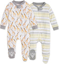 Burt’s Bees Baby Boys' One-Piece Sleep and Play 100% Organic Cotton PJs by BurtsBeesBaby