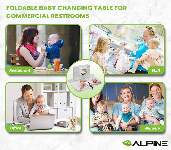 Alpine Wall Mounted Baby Changing Station - Image 8