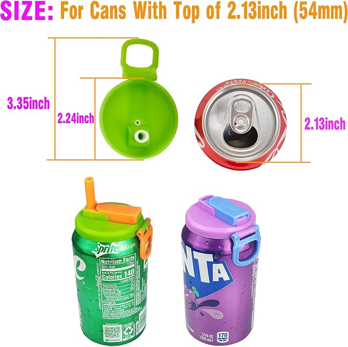 6 pack 6 color Soda Can Lids - Image 4