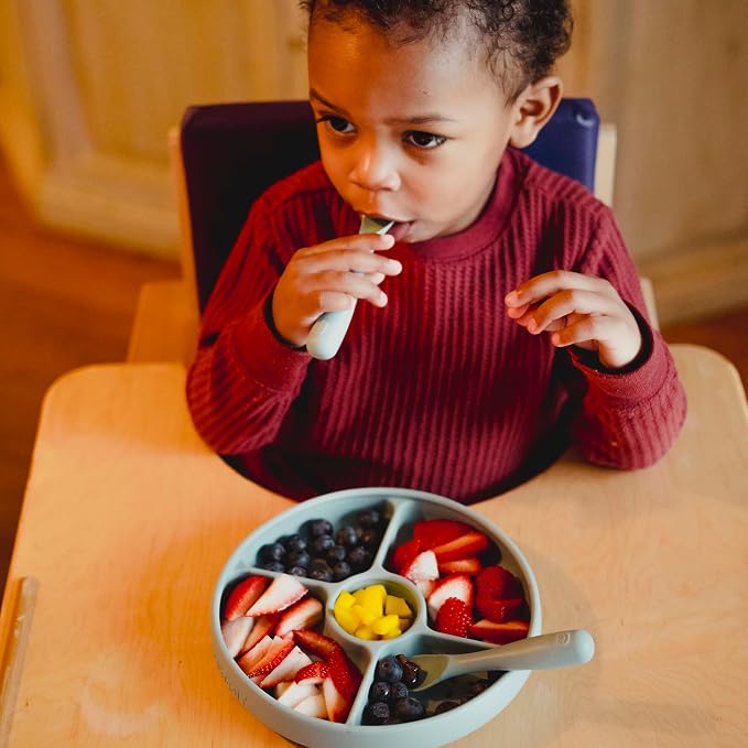 Talktools Bitsy Feeding Kid's Essentials Plate Set – Toddler Utensils, Spoon - Image 4