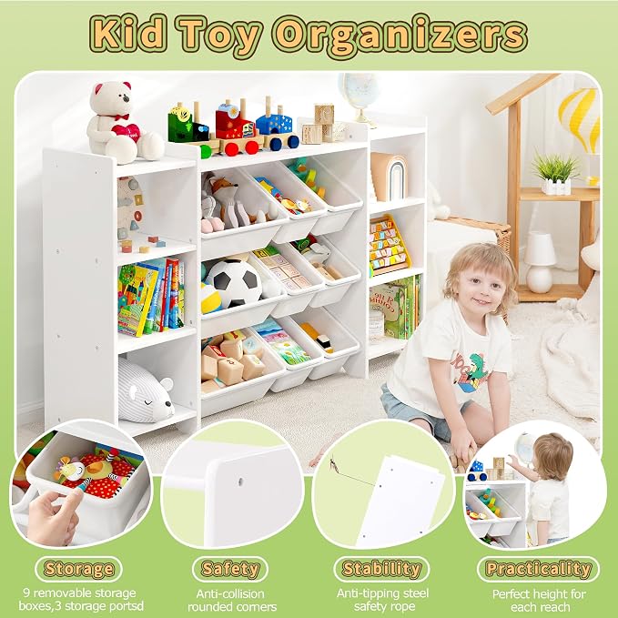 MallBest 4-Tier Kids' Toy Storage Organizer Shelf - Image 6
