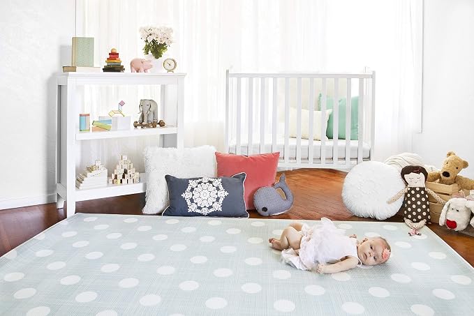 Baby Care Play Mat) 82'' x 55'' Original One-Piece Reversible Rollable - Image 3