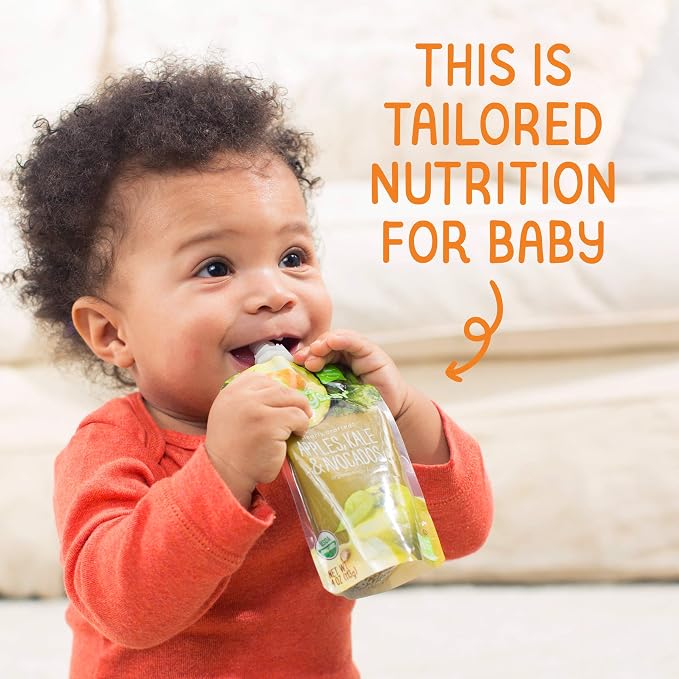 Happy Baby Organics Stage 2 Baby Food Pouches, Gluten Free, Vegan & Healthy - Image 7