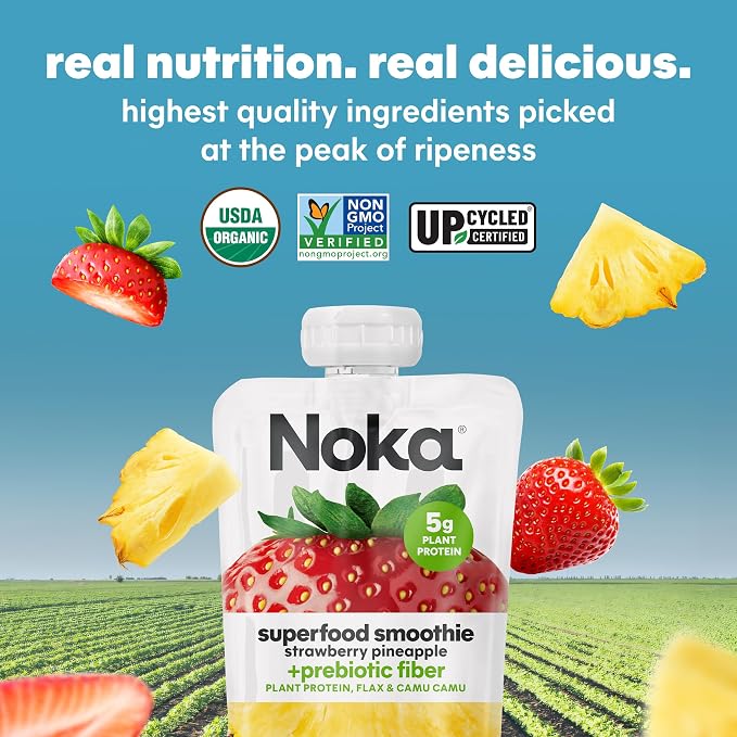 Noka Superfood Smoothie Pouches Variety Pack – Organic Fruit Blends - Image 8