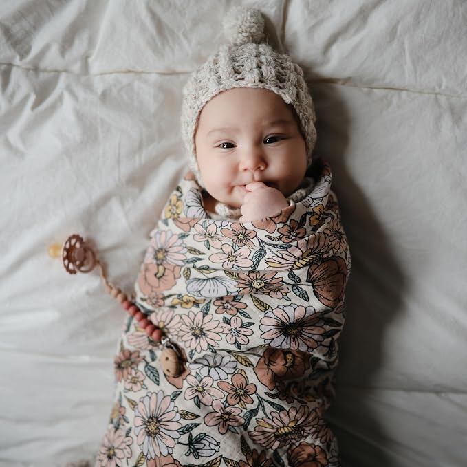 mushie Muslin Baby Swaddle Blanket | 100% Organic Cotton - Image 3
