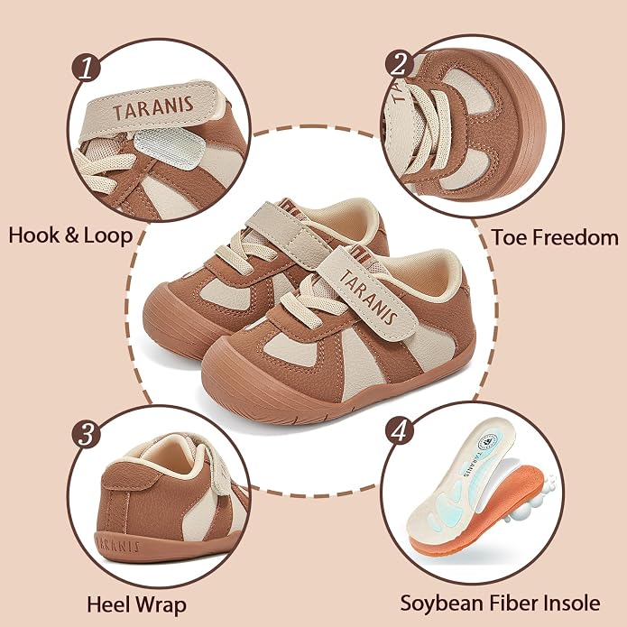 TARANIS Infant/Toddler Shoes Baby Sneaker Boy Girl First Walking Shoes - Image 5