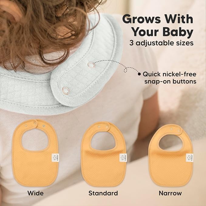 KeaBabies 8-Pack Organic Baby Bibs - Image 5