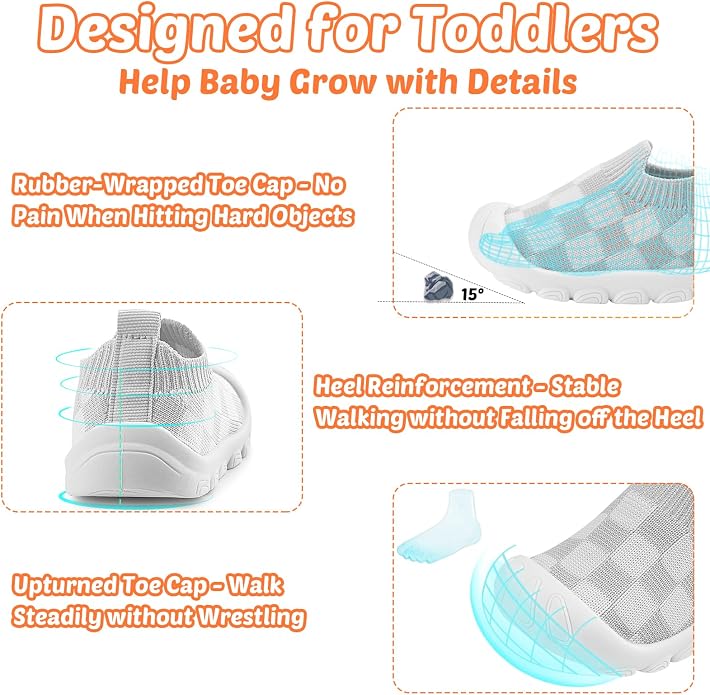 Baby Walking Shoes Toddler Girl Boy Soft Sole Breathable Cotton Canvas Shoes - Image 5