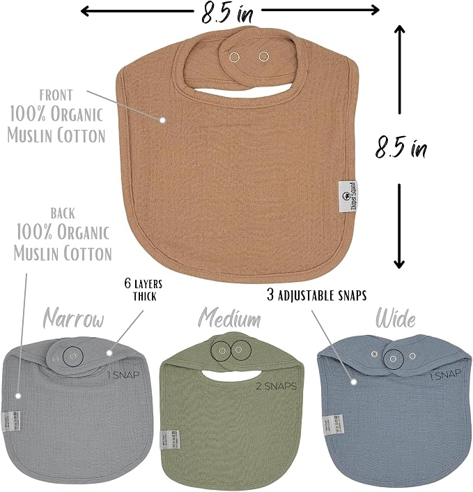 DiaperSquad's Baby Bibs for Drooling and Teething, Bibs for Boys, Baby Girl - Image 4