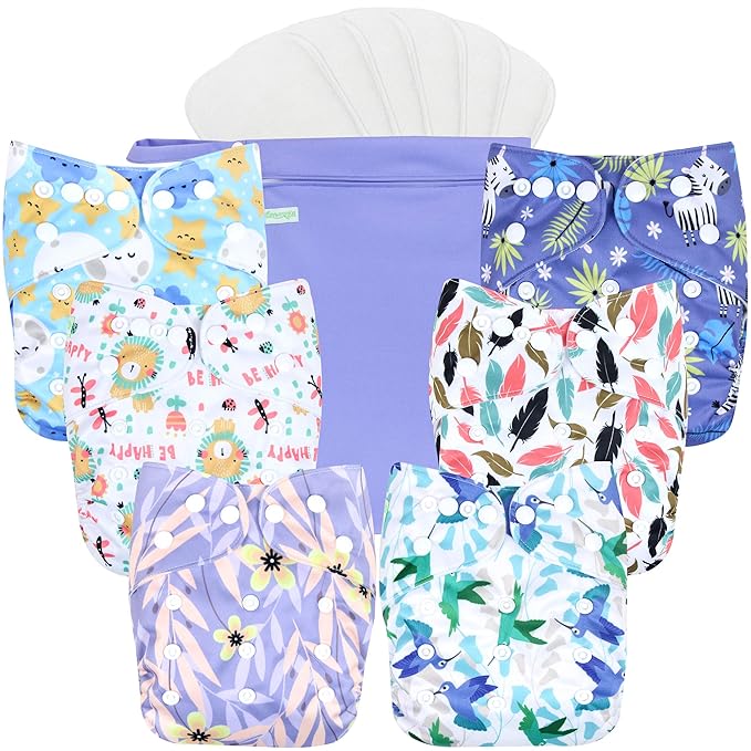 wegreeco Cloth Diapers 6 Pack by wegreeco