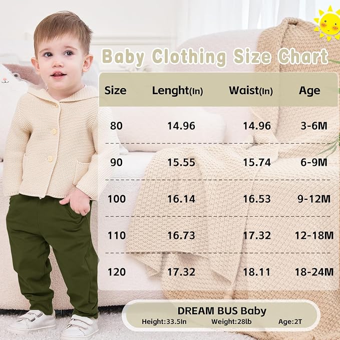 DREAM BUS Pack of 3 Toddler Jogger Pants - Image 6
