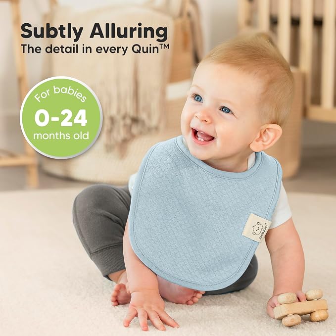 8-Pack Organic Baby Bibs for Girls, Boys - Image 4