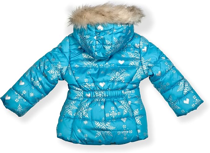 Arctic Quest Little Girls Bib Snow Pants and Ski Jacket Water-Resistant Snowsuit - Image 4