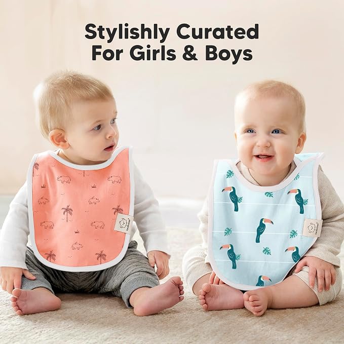 8-Pack Baby Bibs for Boys, Girls - Image 7