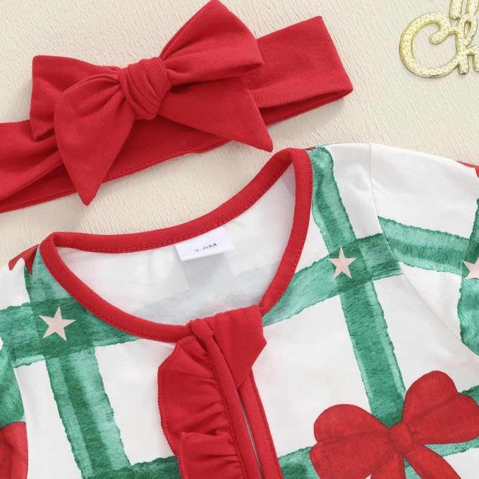 CIYCUIT Baby Girls Cactus Footies Newborn Zip Up Onesie Romper - Image 2