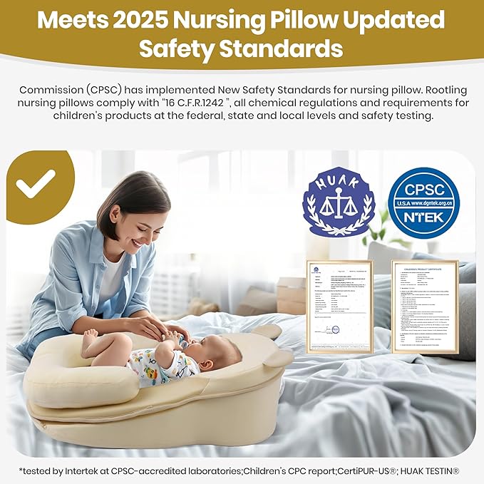 Baby Feeding Pillow, Anti Overflow Feeding Pillow - Image 2