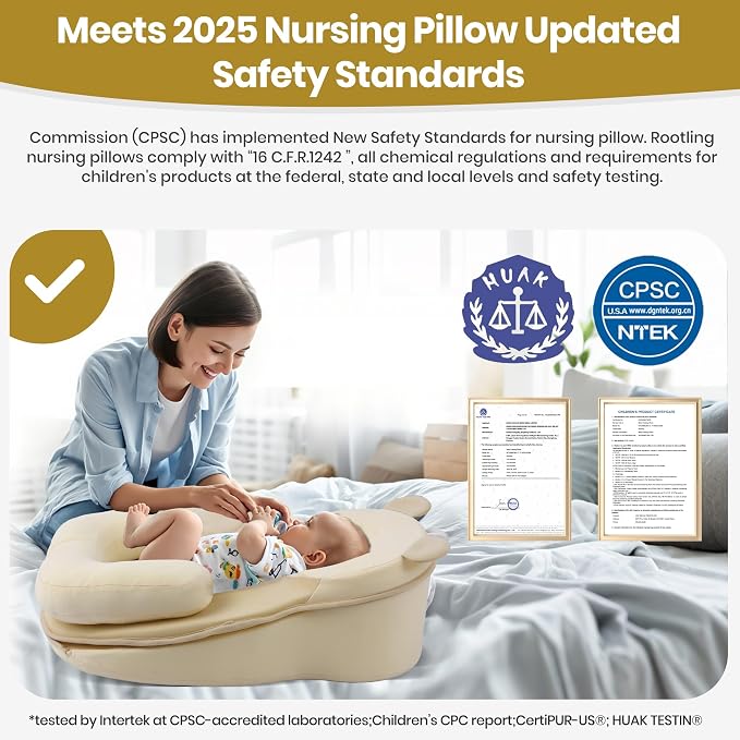 Baby Feeding Pillow, Anti Overflow Feeding Pillow - Image 2