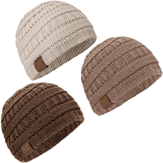 3-Pack Baby Beanies for Boys, Girls by KeaBabies