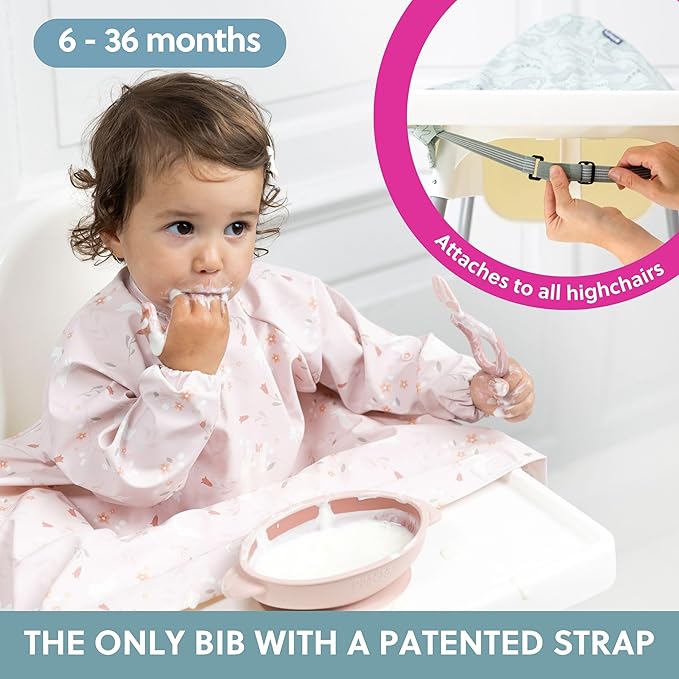 BIBaDO - Long Sleeve Baby Bibs - Babies & Toddlers 6-36 Months - Coverall Baby - Image 2