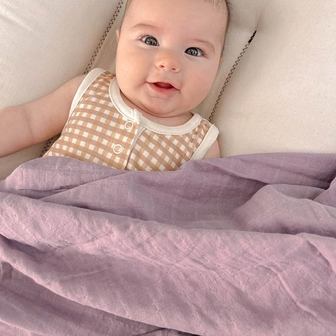LifeTree Baby Swaddle Blankets Girls, Organic Muslin Swaddle Blankets Unisex - Image 3