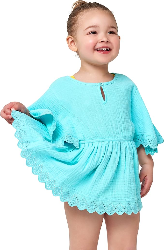 Gerber baby-girls Toddler Kaftan Swim Cover Up - Image 3