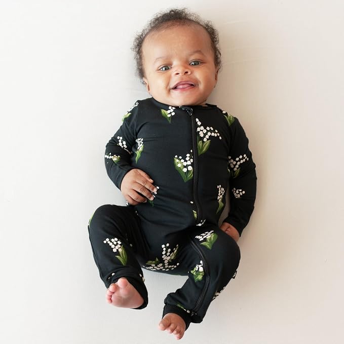 KYTE BABY Unisex Rayon Made From Bamboo Zippered Rompers 0-24 Months - Image 2