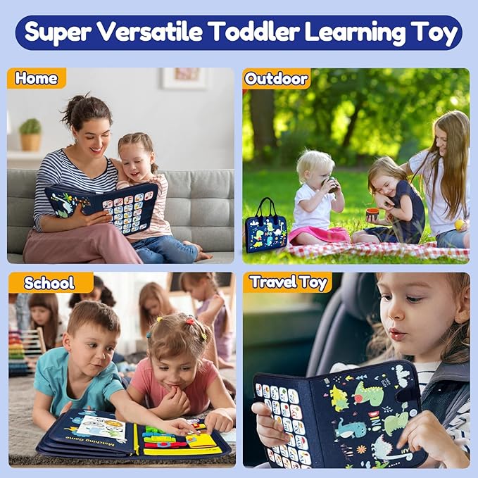 Qizfun Busy Board Montessori Toy - Image 4