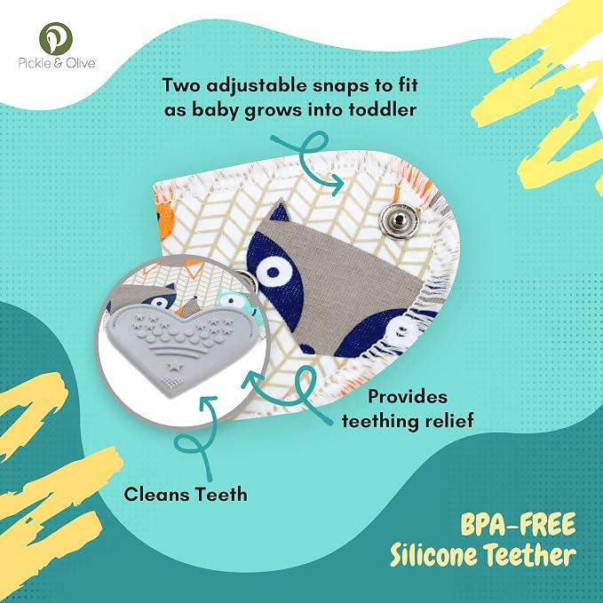 Pickle & Olive Baby Bandana Teething Bibs - Image 7