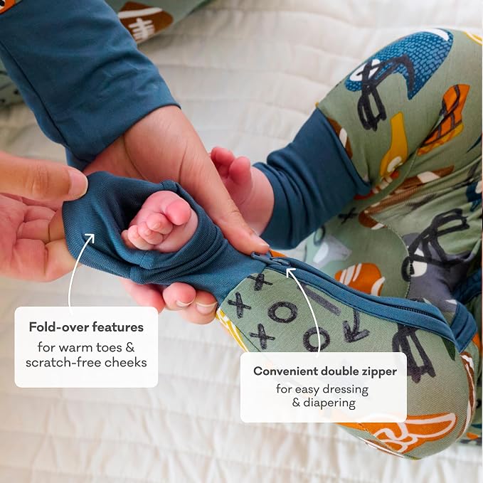 Little Sleepies Pajamas for Baby Boys & Girls, Viscose from Bamboo Baby Pajamas - Image 4