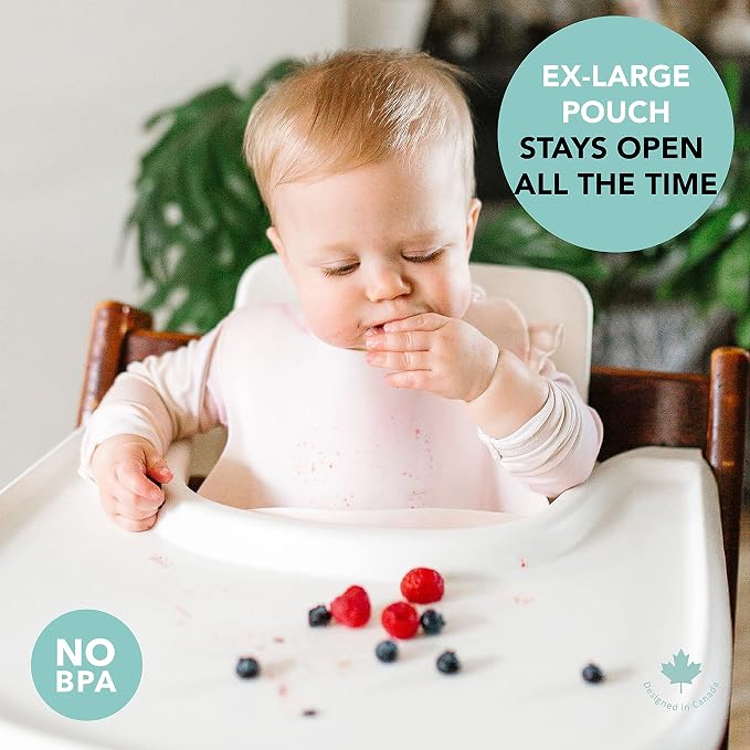 Loulou Lollipop Soft, Waterproof Silicone Feeding Bib - Image 5