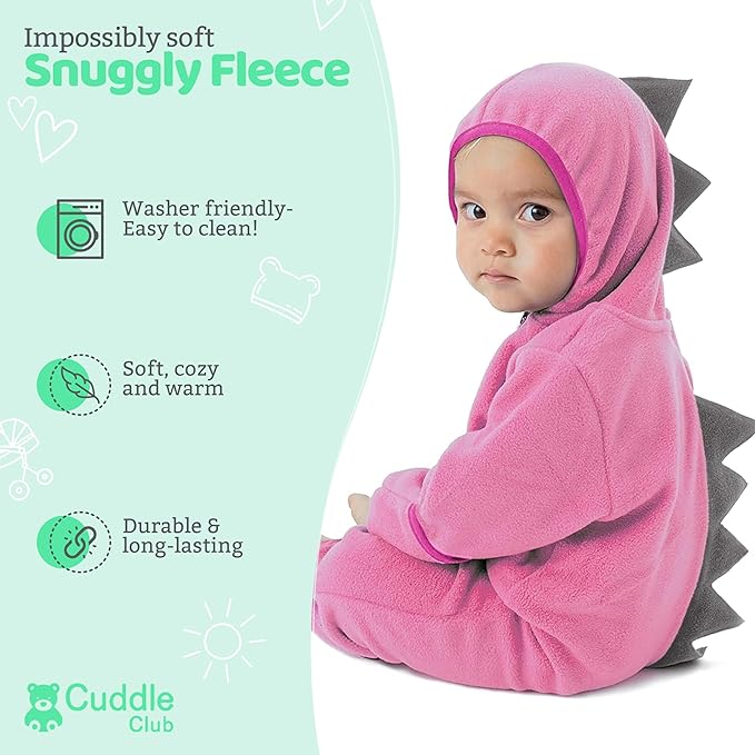 Cuddle Club Fleece Baby Bunting Bodysuit - Image 2
