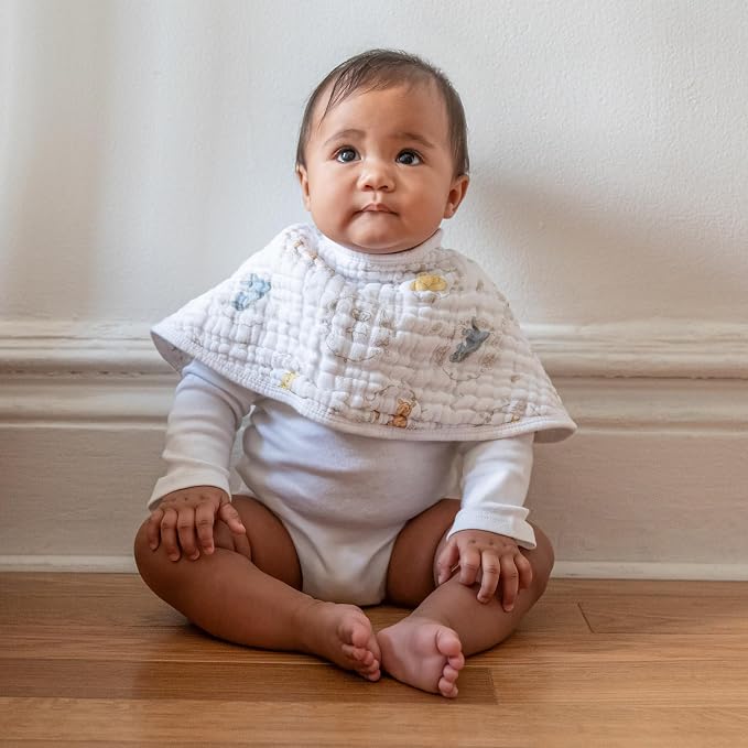 aden + anais Disney Burpy Baby Bib, 100% Cotton Muslin, Soft Absorbent 4 Layers - Image 3