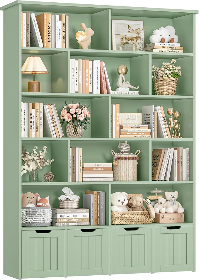 FINETONES 69" H Toy Storage Organizer, 6 Tier Tall Kids Bookshelf - Image 3