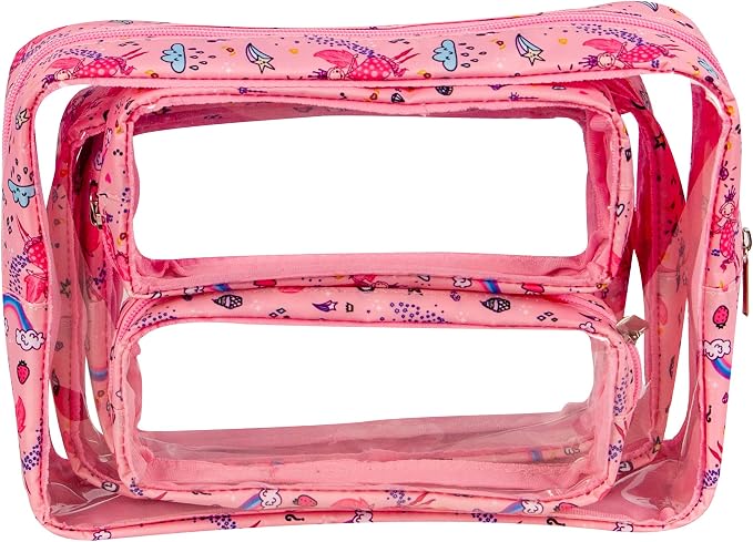 TSA Approved 5-Piece Diaper Bag Organizer Pouch Set Clear Waterproof TPU Kids - Image 6