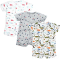 3-Pack 100% Cotton Baby Boy Rompers, 0-24Months Short Sleeve Toddler Romper by Thisisminicocos