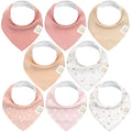 8-Pack Organic Baby Bandana Bibs by KeaBabies