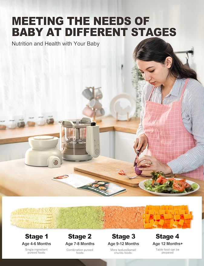Auto Baby Food Maker, Glass Baby Food Mills, Baby Blender & Steamer and Puree - Image 4