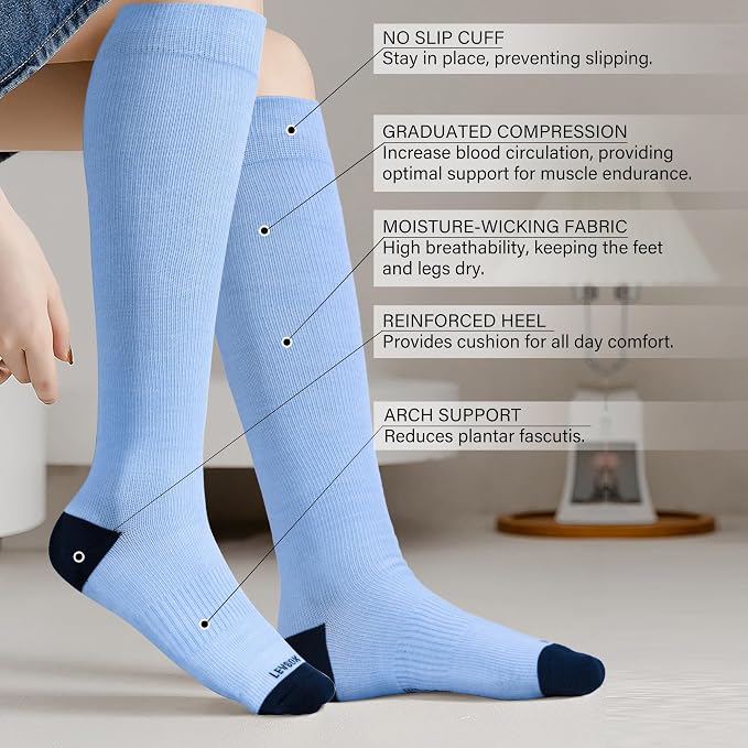 LEVSOX Viscose Made from Bamboo Compression Socks - Image 2