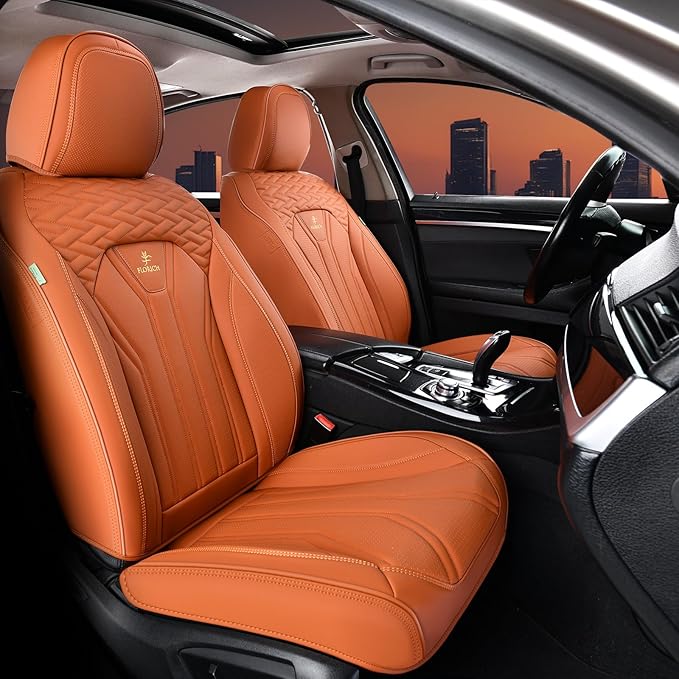 FLORICH Seat Covers, Leather Car Seat Covers Front Seats, Automotive Seat by FLORICH